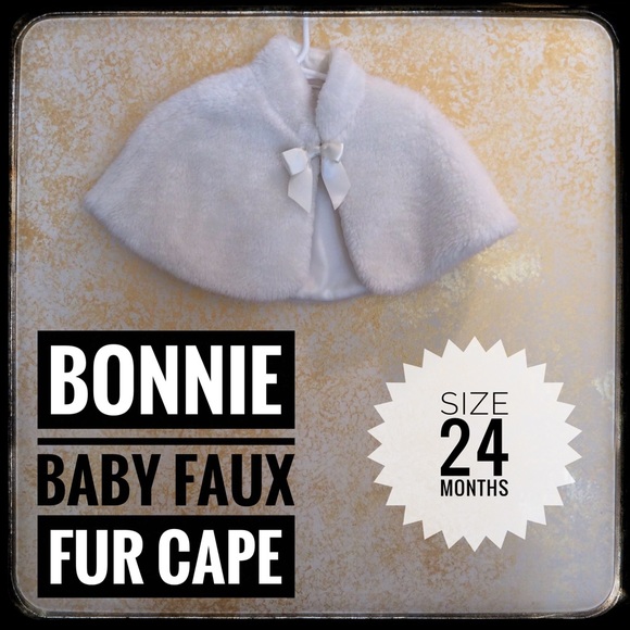 Bonnie Baby Other - ❤️3/$15❤️ Bonnie Baby Faux Fur Cape